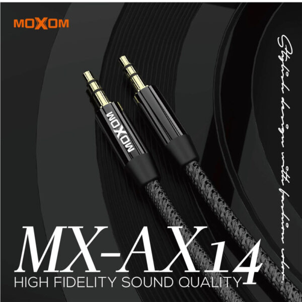 کابل صدا AUX موکسوم مدل MX-AX14 طول 2 متر