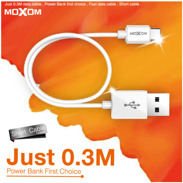 کابل شارژ تبدیل USB به USB-C موکسوم مدل CC-50 طول 0.3 متر