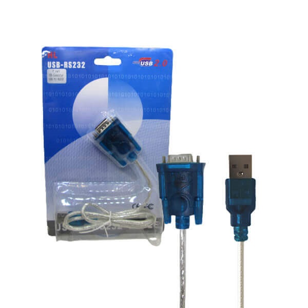 کابل تبدیل USB به سریال RS232 برند HL طول 0.8 متر