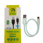 کابل تبدیل USB به USB-C پی نت مدل PT.201 طول 0.3 متر
