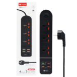 رابط برق 3خانه و شارژر PROONE SKT01 USB