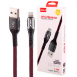 کابل آیفونی فست شارژ Hiska LX-404 6A PD QC3.0 1m