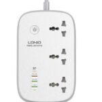 چند راهی برق و شارژر هوشمند 4 پورت الدینیو مدل LDNIO SCW-3451