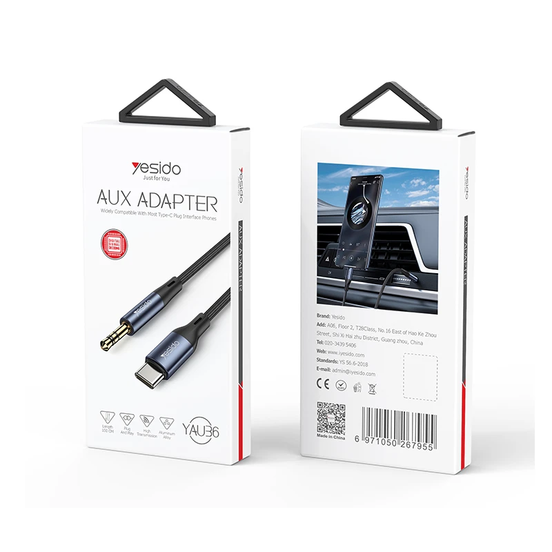 کابل تبدیل Type-C به AUX یسیدو مدل YAU-36 طول 1 متر — تصویر ۵